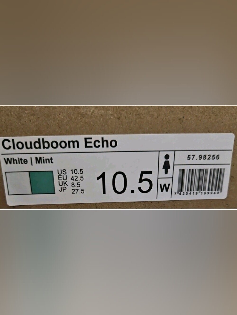 On Cloudboom Echo White Mint Running Shoes Womens 10.5 Carbon Plate NWOT - Picture 6 of 13